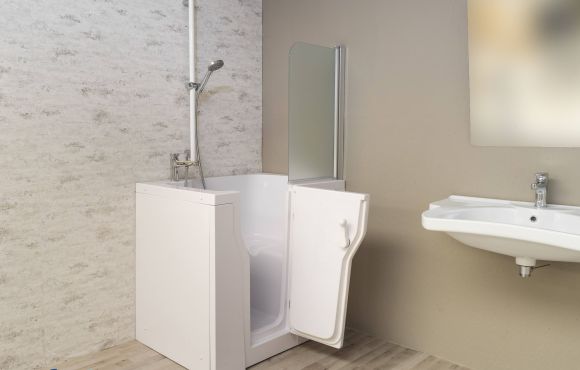 Vasca doccia con sportello esterno - modello Brescia Secure Home